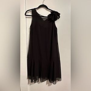 Teri Jon - Black Sheer Cocktail Dress - Size 4